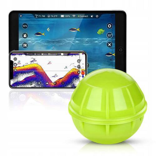 Эхолот для рыбалки Phiradar BT100 Bluetooth соединение к смартфону 1-о луч обзор 90° локация 40 м - фото 6