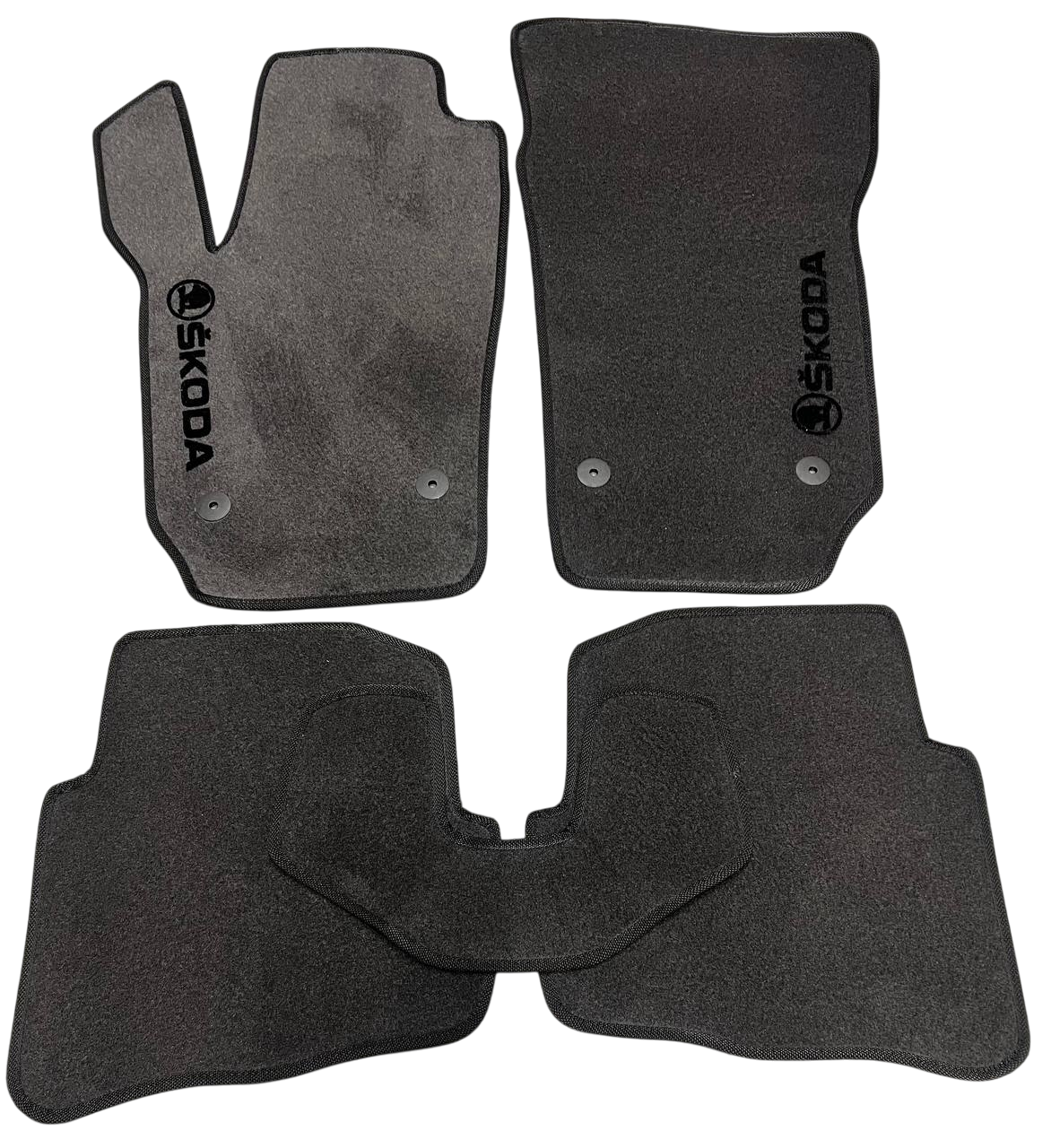 Килимки в салон ворсові для Skoda Fabia 1999-2007 5 шт. Чорний (27327250)