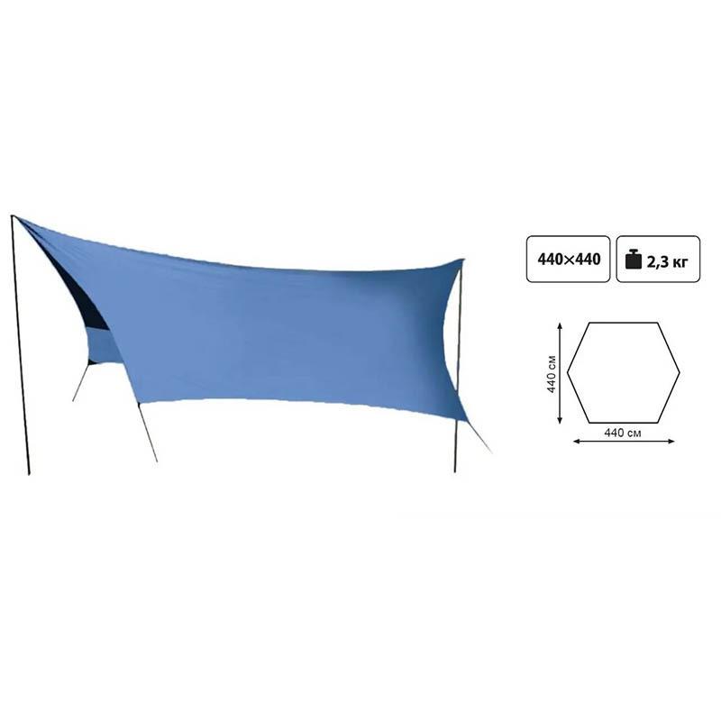 Тент із стійками Tramp Lite Tent Blue (TLT-036) - фото 2