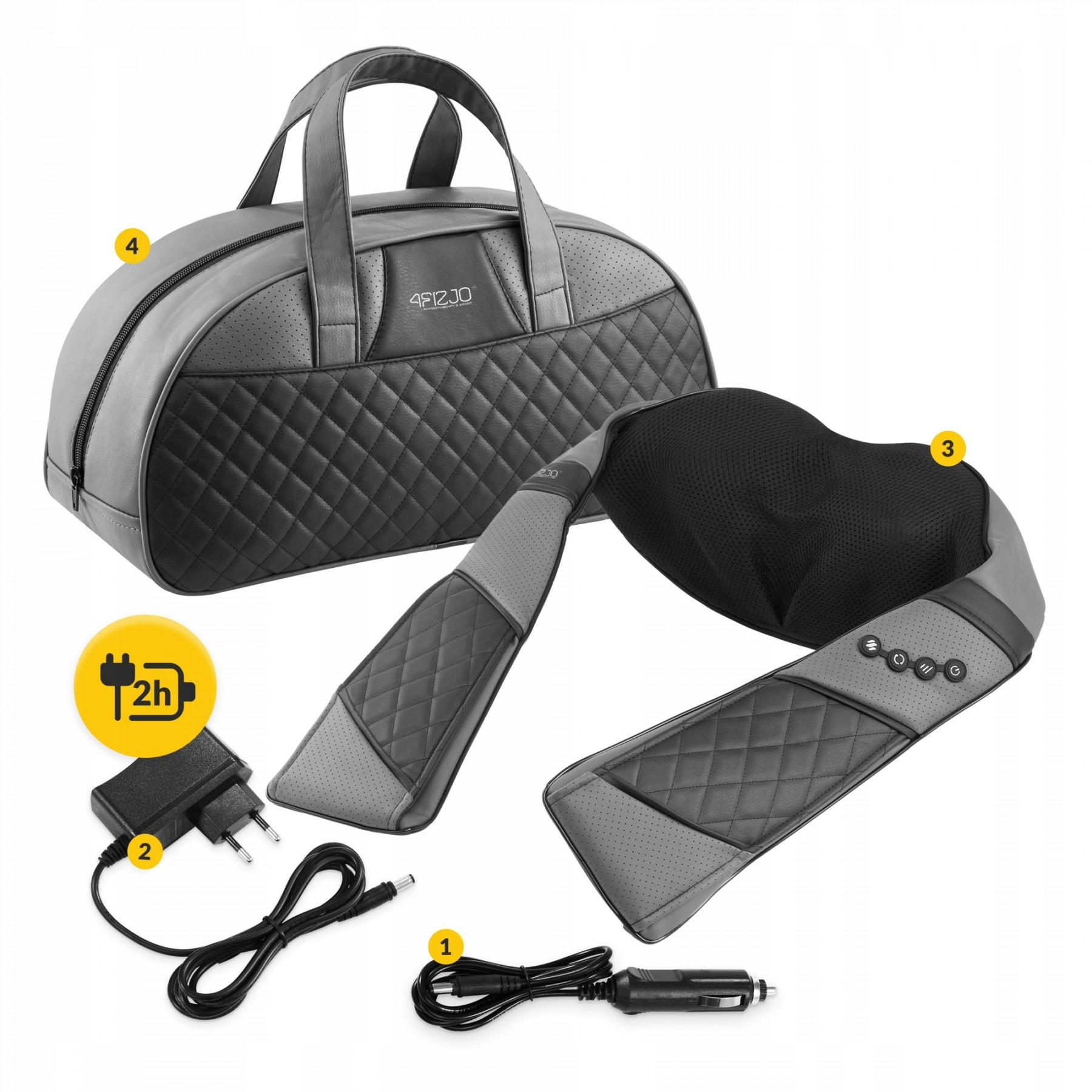 Массажер 4fizjo Shiatsu Luxury+ для шеи и спины Grey (4FJ0563) - фото 6 Массажер 4fizjo Shiatsu Luxury+ для шеи и спины Grey (4FJ0563) - фото 6