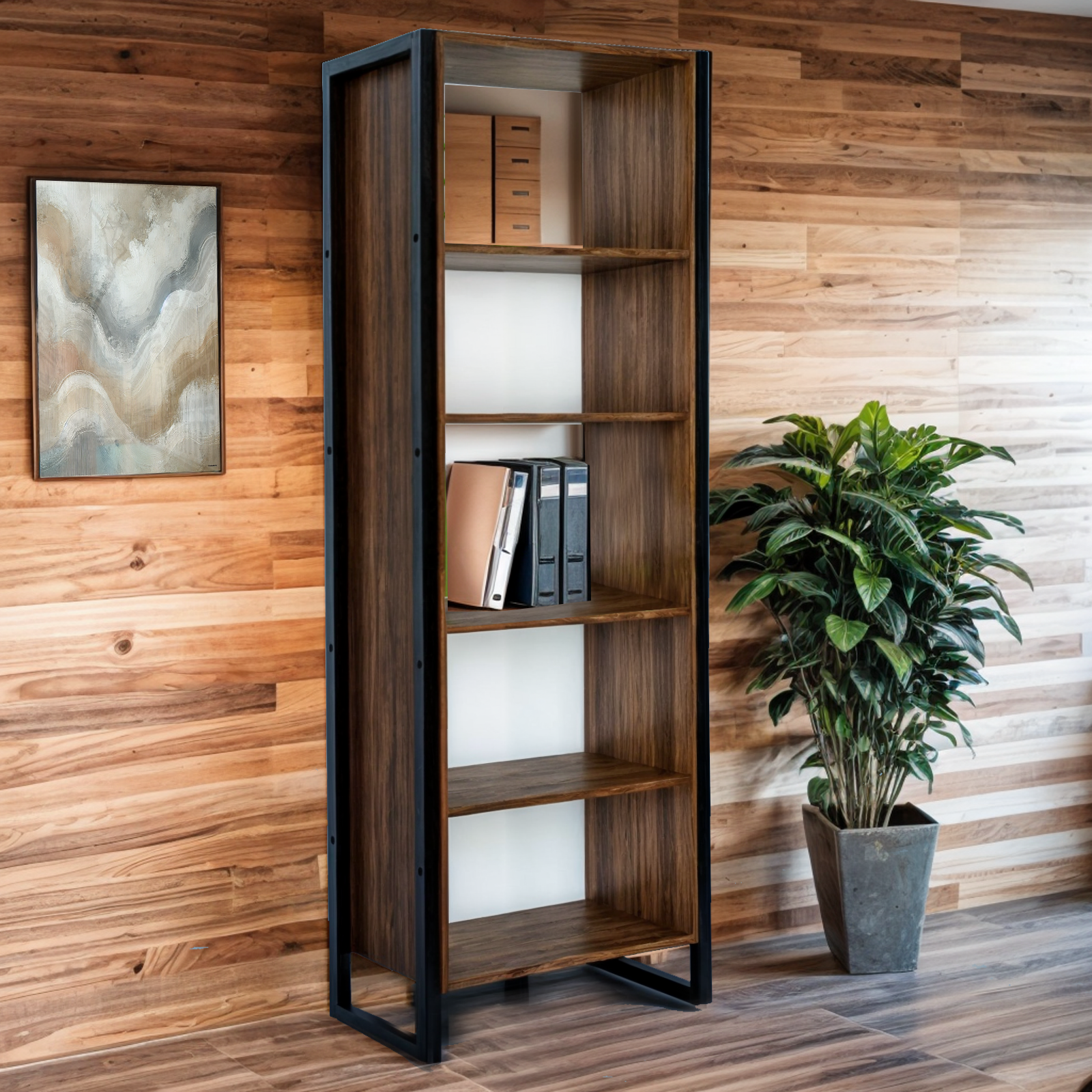 Шкаф офисный Tobi Sho LOFT Volcano ШЛВ/1 для документов 800x400x1900 мм Фаервуд