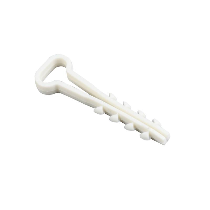 Дюбель-хомут УЕК 8х5 мм для плоского провода полиамид 100 шт. Белый (UHH35-5-8-100)