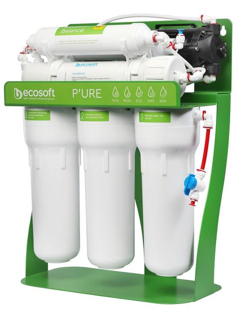 Фильтр обратного осмоса Ecosoft P’URE BALANCE с помпой на станине (MO675MBALPSECO)