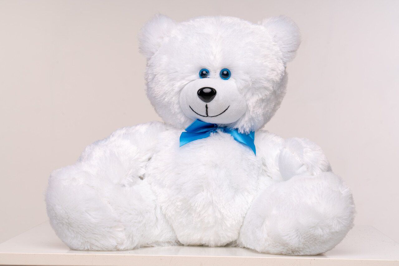 Мишка плюшевый Yarokuz Мартин 50 см Белый (342)