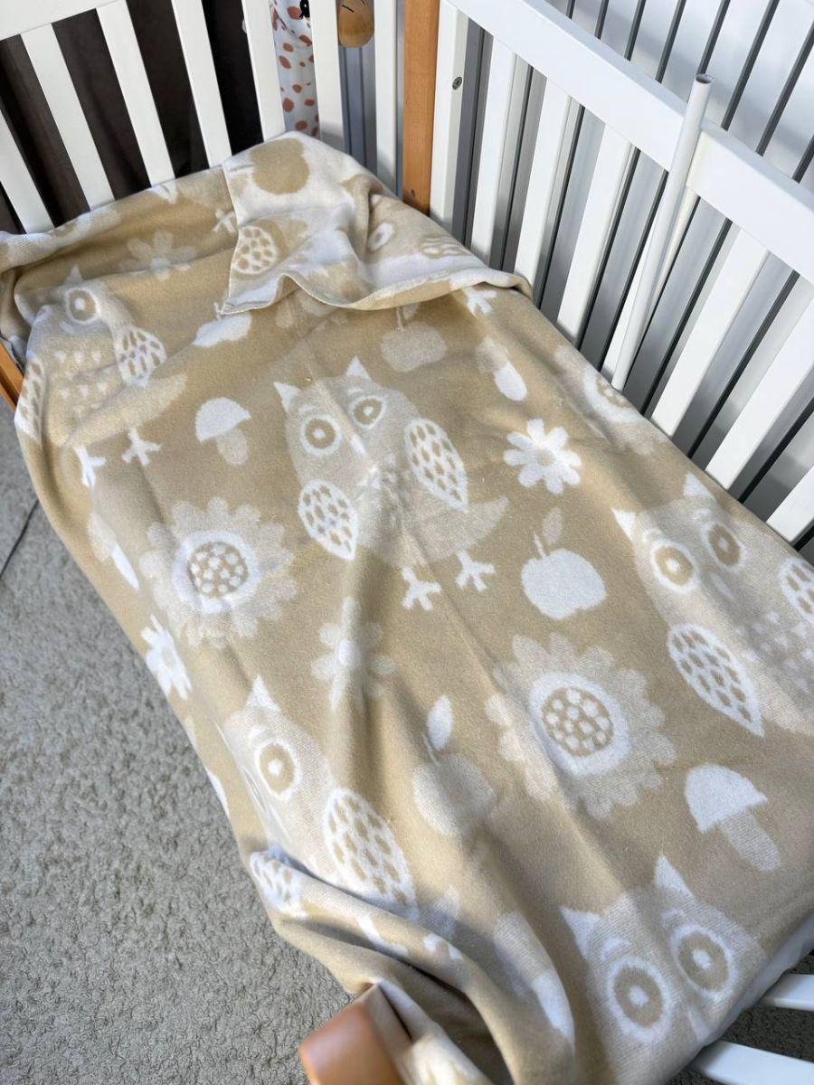 Ковдра дитяча в ліжечко тепла з байки 100х140 см (1040)