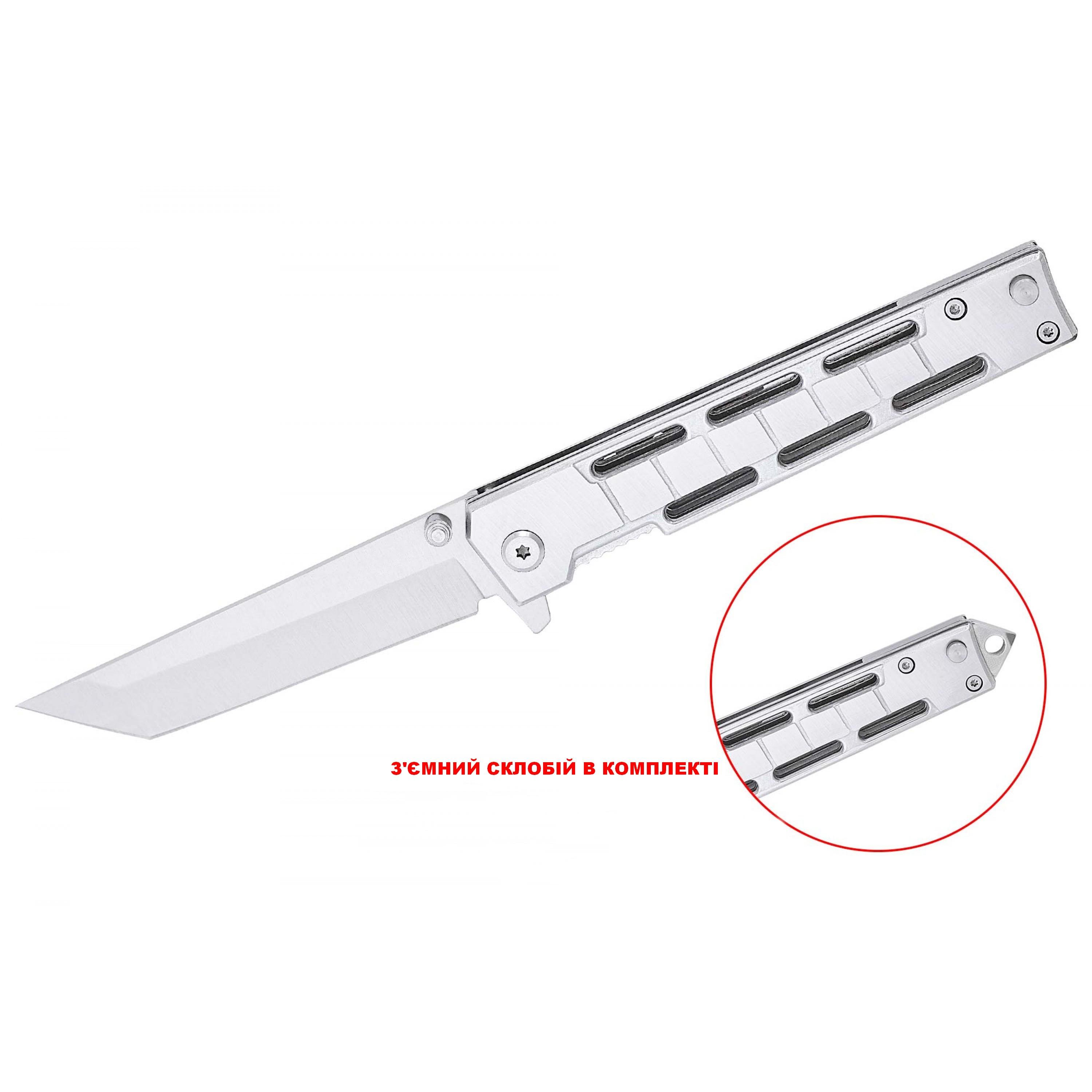 Ніж складаний Tanto 6958 440С з рогаткою та склобоєм у чохлі - фото 4 Ніж складаний Tanto 6958 440С з рогаткою та склобоєм у чохлі - фото 4