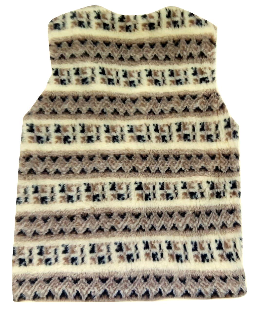 Жилетка из овчины эко-шерсть теплая Орнамент р. 48-50 (361) - фото 6