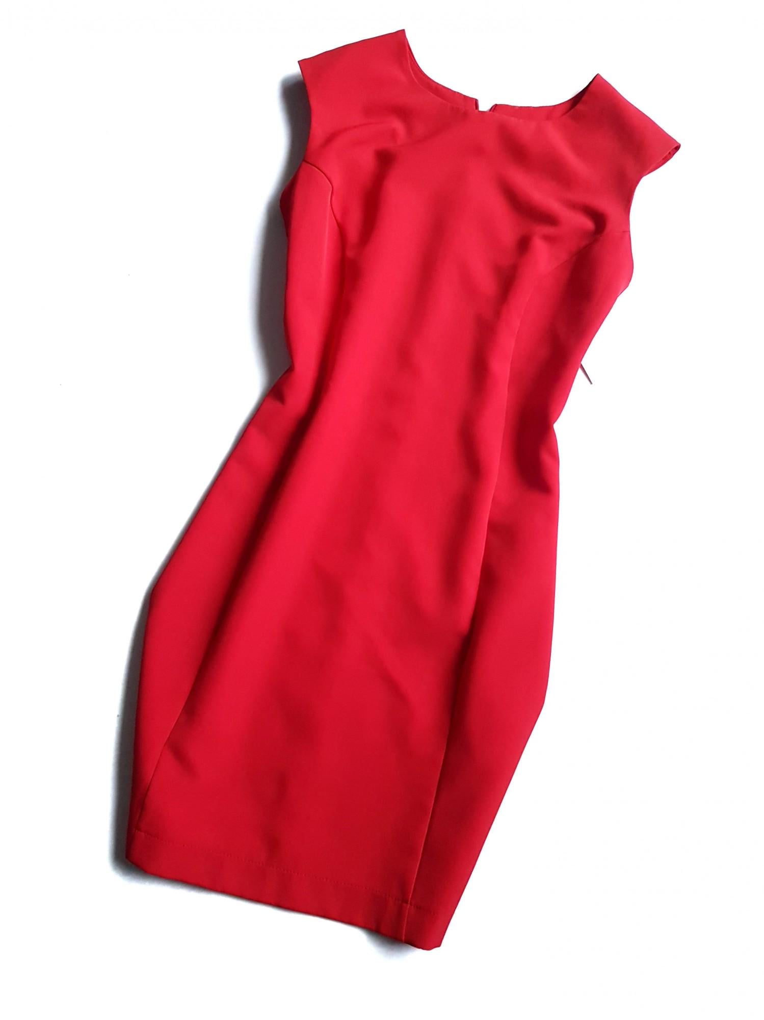 Платье короткое классическое 9218 S Красный (42)