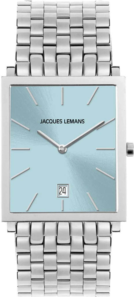 Наручные часы женские Jacques Lemans Nizza 1-2173J со стальным корпусом/сапфировым стеклом WR 50 м и голубым циферблатом Наручные часы женские Jacques Lemans Nizza 1-2173J со стальным корпусом/сапфировым стеклом WR 50 м и голубым циферблатом