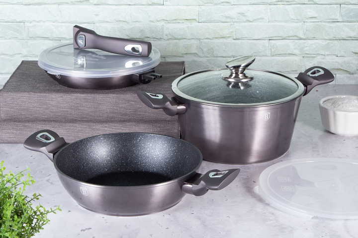 Набір посуду Berlinger Haus Metallic Line Carbon Pro Edition 6 предметів (BH-7052) - фото 3