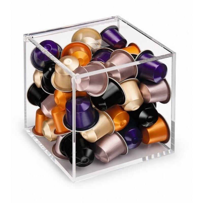 Контейнер для капсул Nespresso View Cube 15x15x15 см Прозрачный