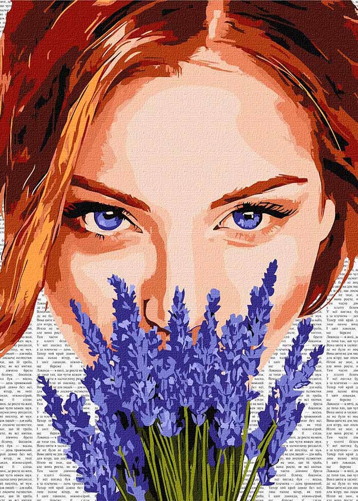 Картина по номерах Ideyka Барвиста поезія Лаванда 40х50 см (KHO8595)