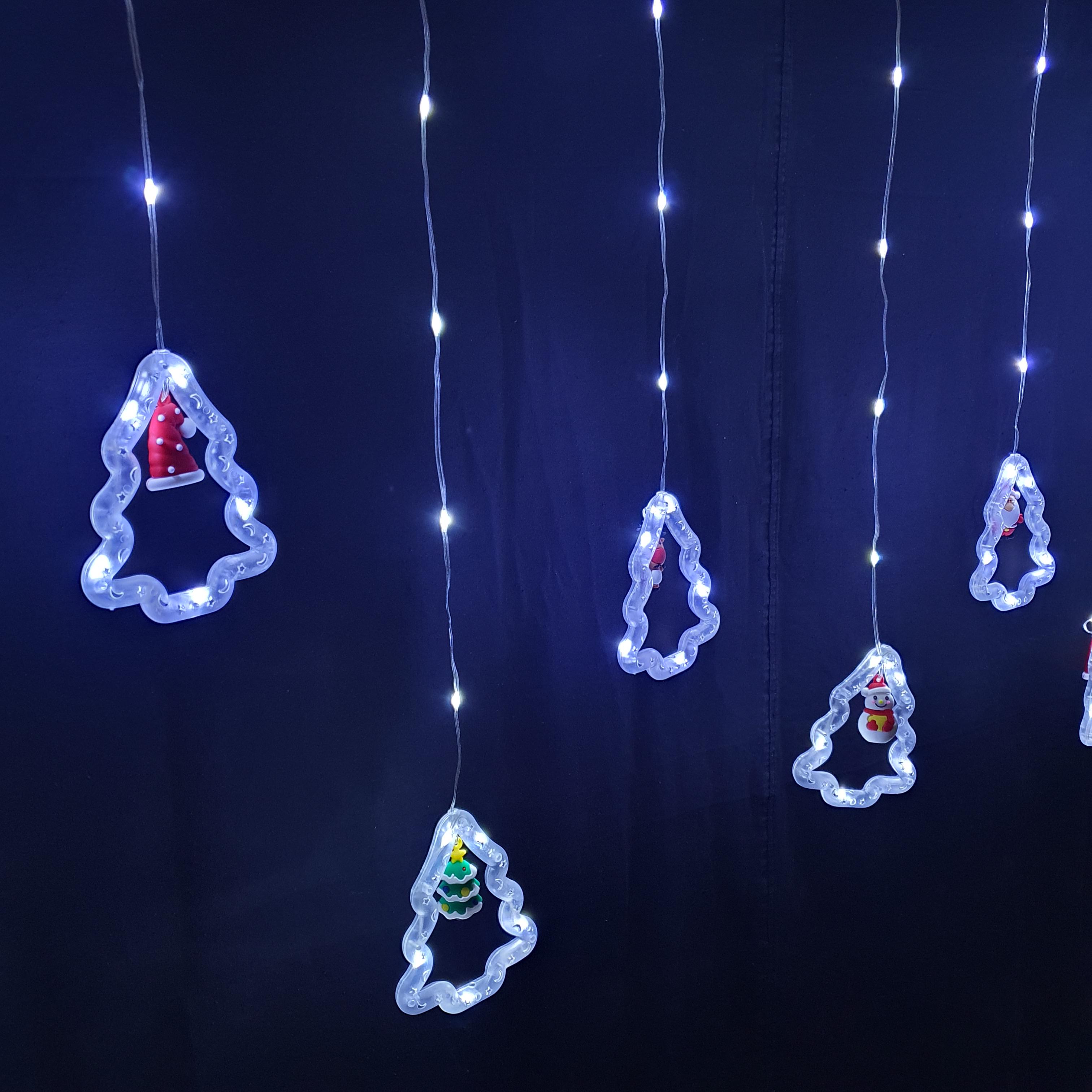 Гірлянда-штора новорічна Фігурки LED в ялинці 3 м (NM-0002)