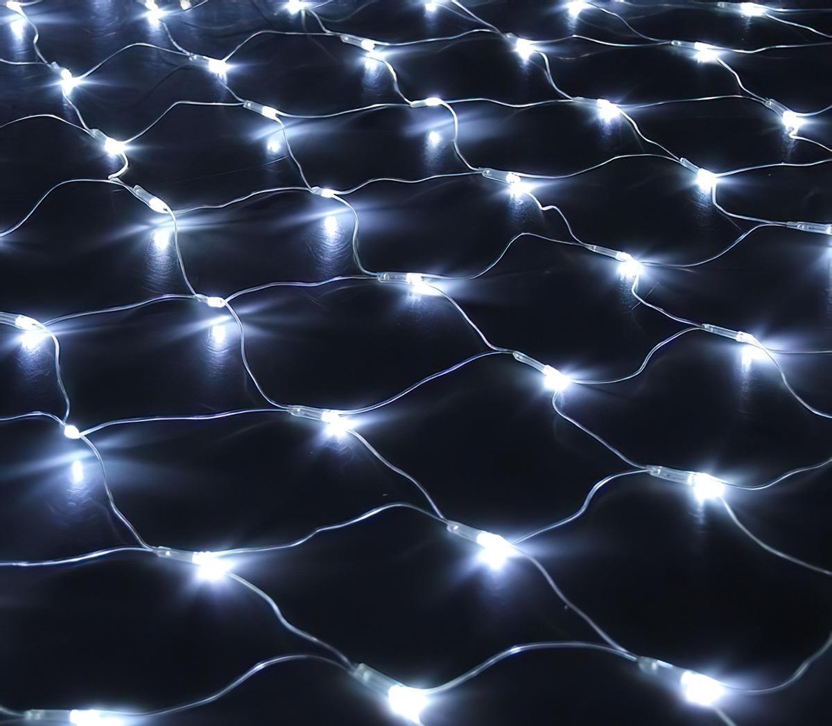 Гірлянда сітка 180 LED Холодний білий (30186-Нов)