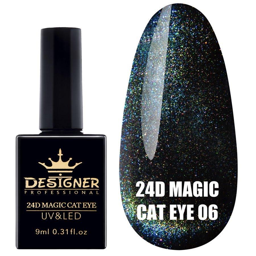 Гель-лак Кошачий глаз 24D Magic Cat Eye Дизайнер 9 мл 06 Гель-лак Кошачий глаз 24D Magic Cat Eye Дизайнер 9 мл 06