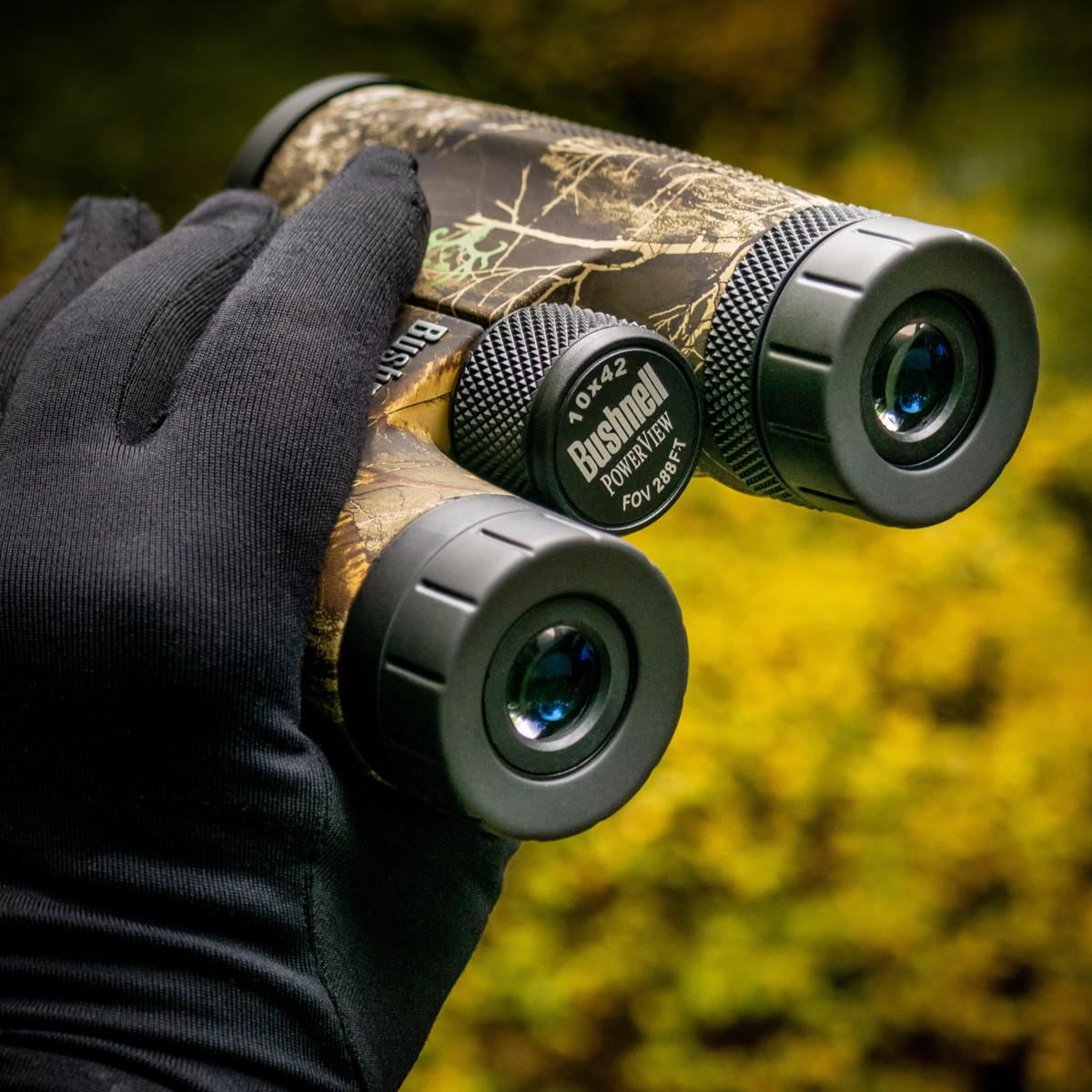 Бінокль військовий Bushnell PowerView 10x42 Realtree Edge Bone Collector (141042RB) - фото 5