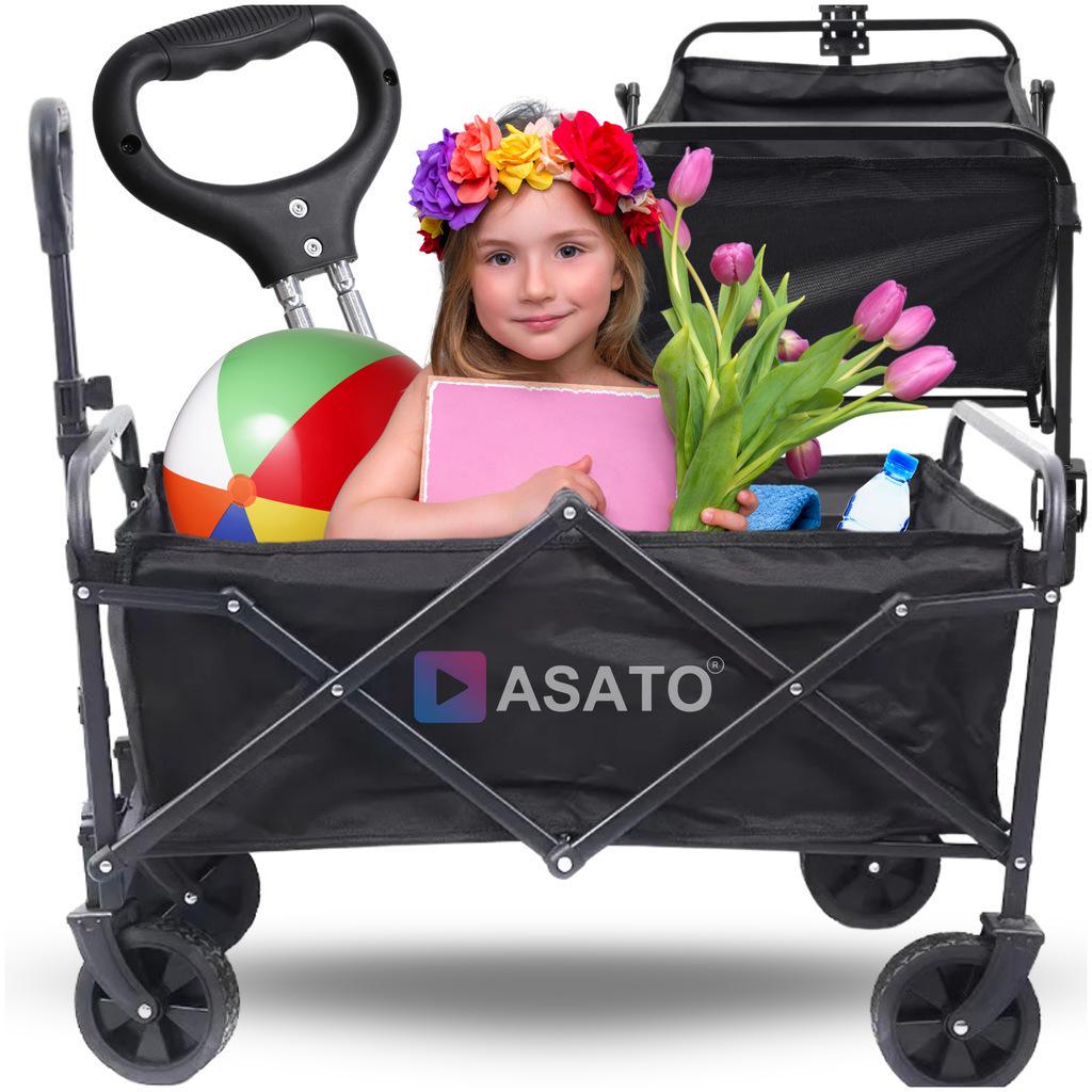 Тележка для пляжа/сада Asato складная транспортная 93 л 300 кг (1649-1) - фото 3 Тележка для пляжа/сада Asato складная транспортная 93 л 300 кг (1649-1) - фото 3