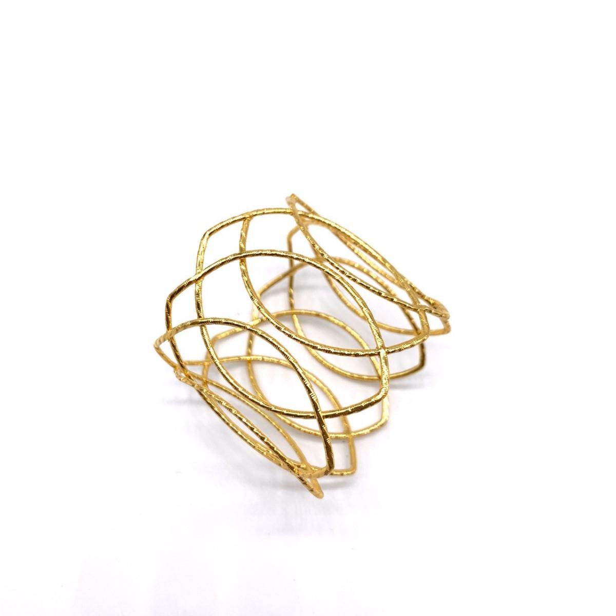 Кольцо для салфеток Круги 6888 Золотистый (4361055)