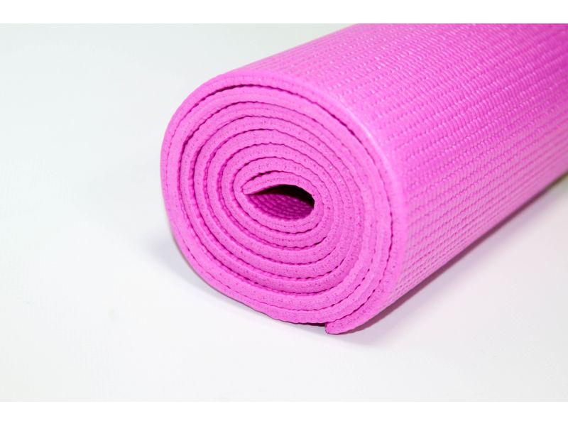 Килим для йоги Yoga Mat 61х180 см 4 мм Рожевий - фото 4