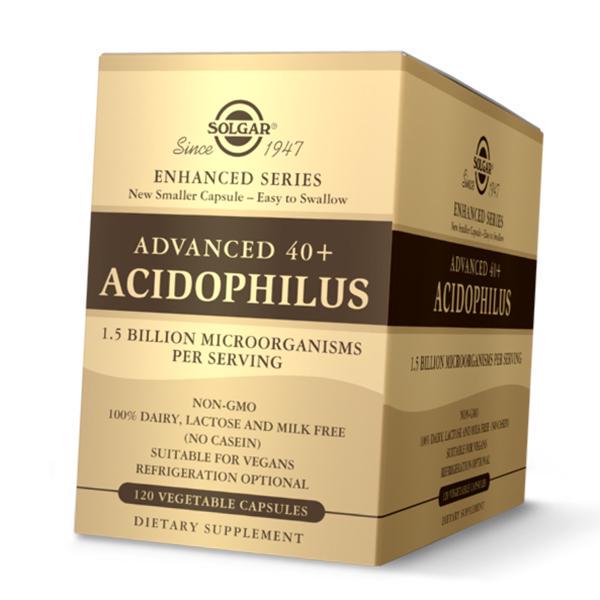 Пробіотики для людей від 40 років Solgar Advanced 40 plus Acidophilus 120 вег. капс. (69313003)