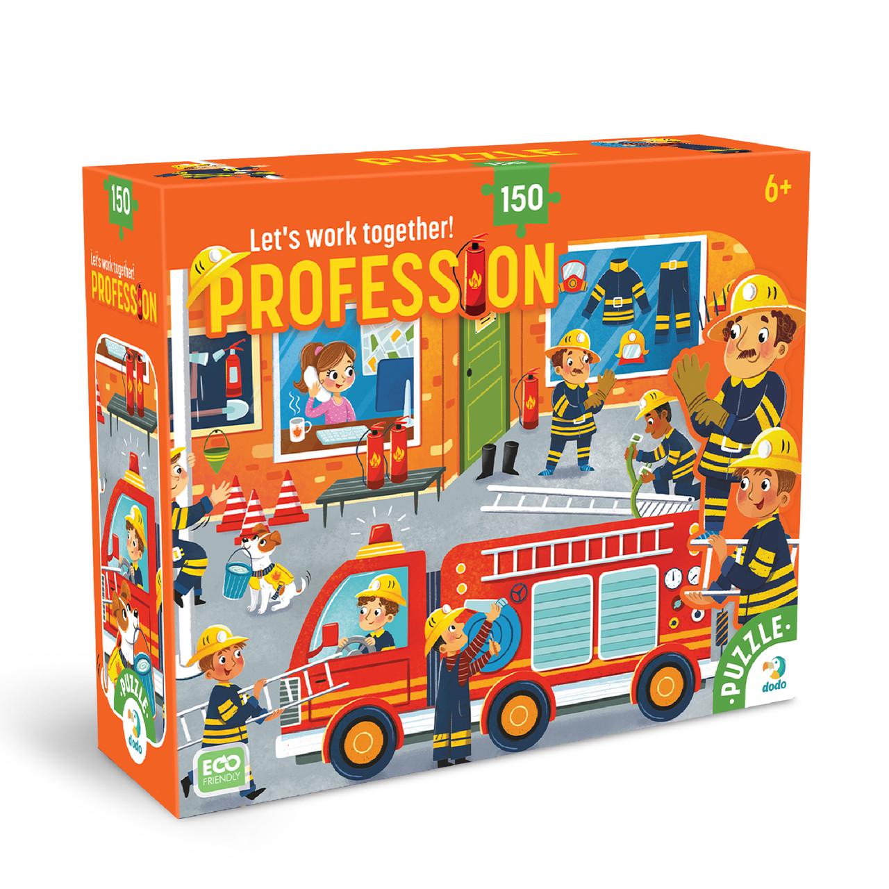 Пазл DoDo Професії. Пожежник 150 ел. (300702)