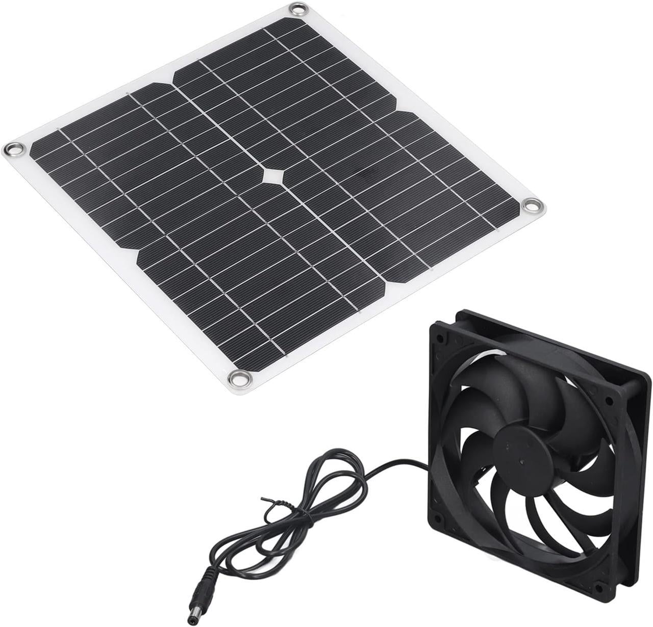 Солнечная панель с вентилятором 12W USB монокристаллический кремний 28x28 см