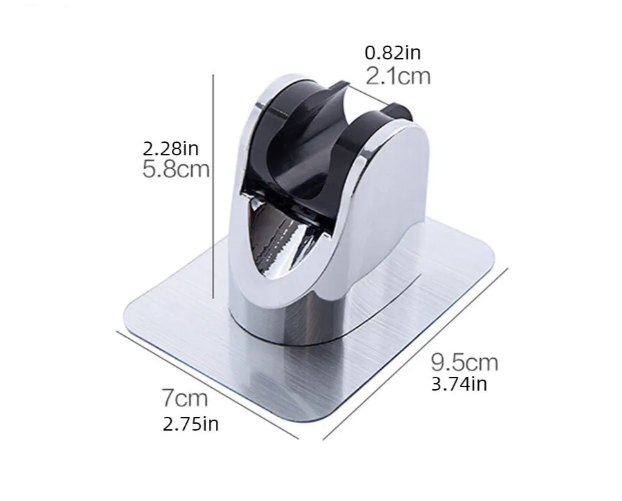 Тримач для душової лійки D10-19153 регульований Сріблястий (KG-11899) - фото 3 Тримач для душової лійки D10-19153 регульований Сріблястий (KG-11899) - фото 3