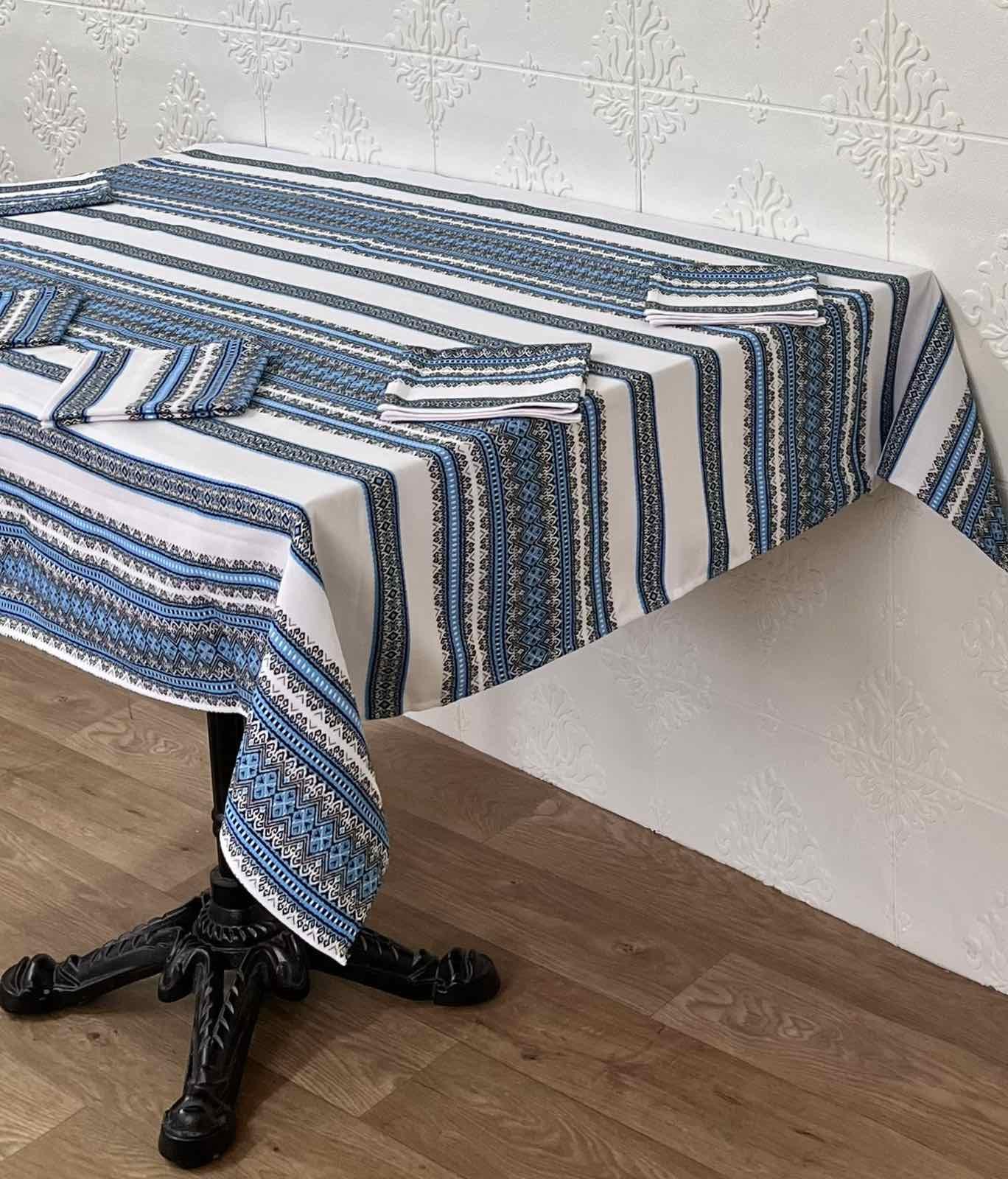 Комплект столовый Едельвика 162-22/00 коттон 120x140 см Голубой (CN26494)