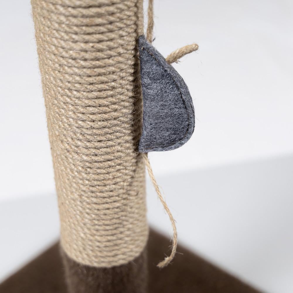 Когтеточка-столбик Природа Мімі 36x36x64 см Brown (18888) - фото 2