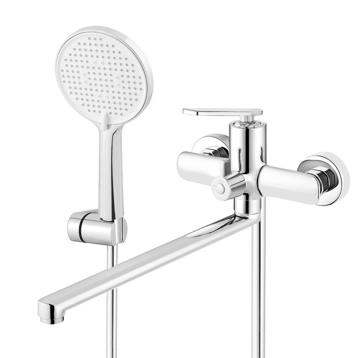 Смеситель для ванны Venta однорычажный с ручной лейкой Хром (BSP307DC)