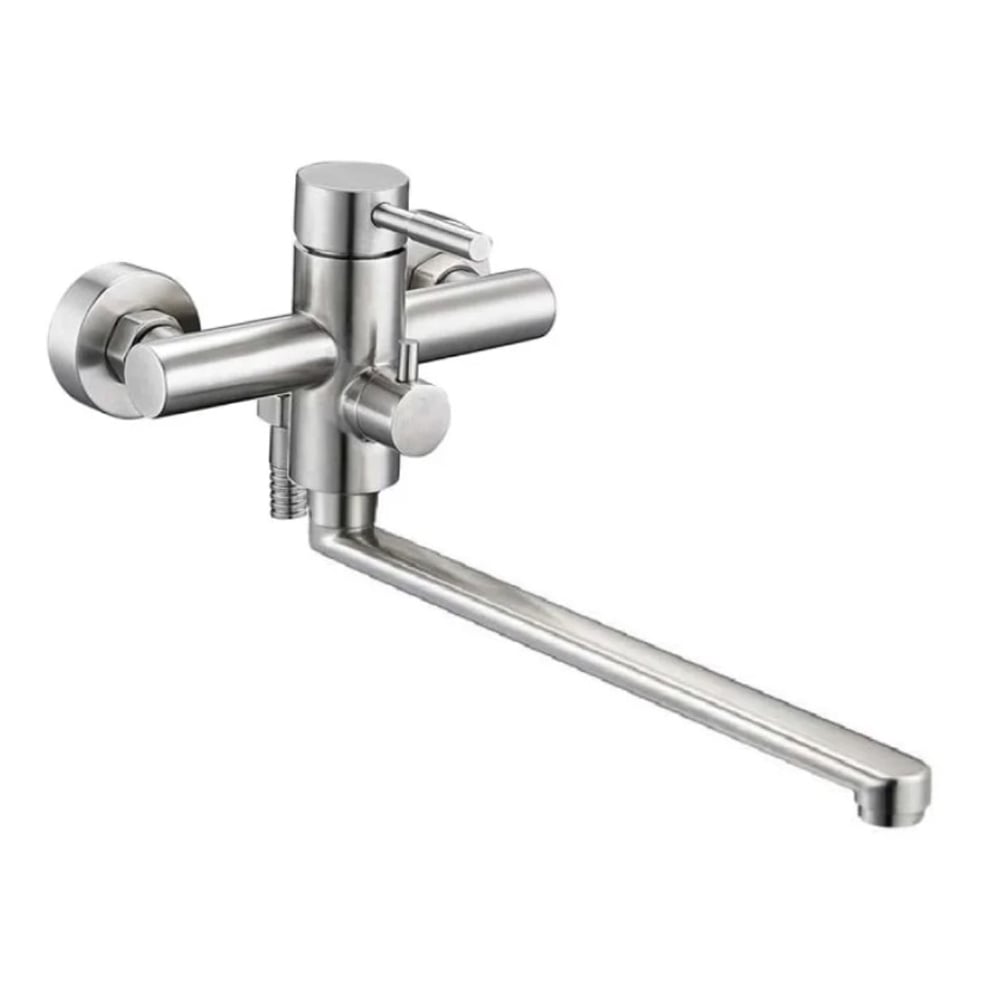 Змішувач для ванни Zegor SAP 7-B090 нержавіюча сталь 350 мм