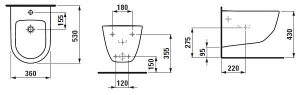 Біде підвісне Laufen Pro (H8309524003021) - фото 2