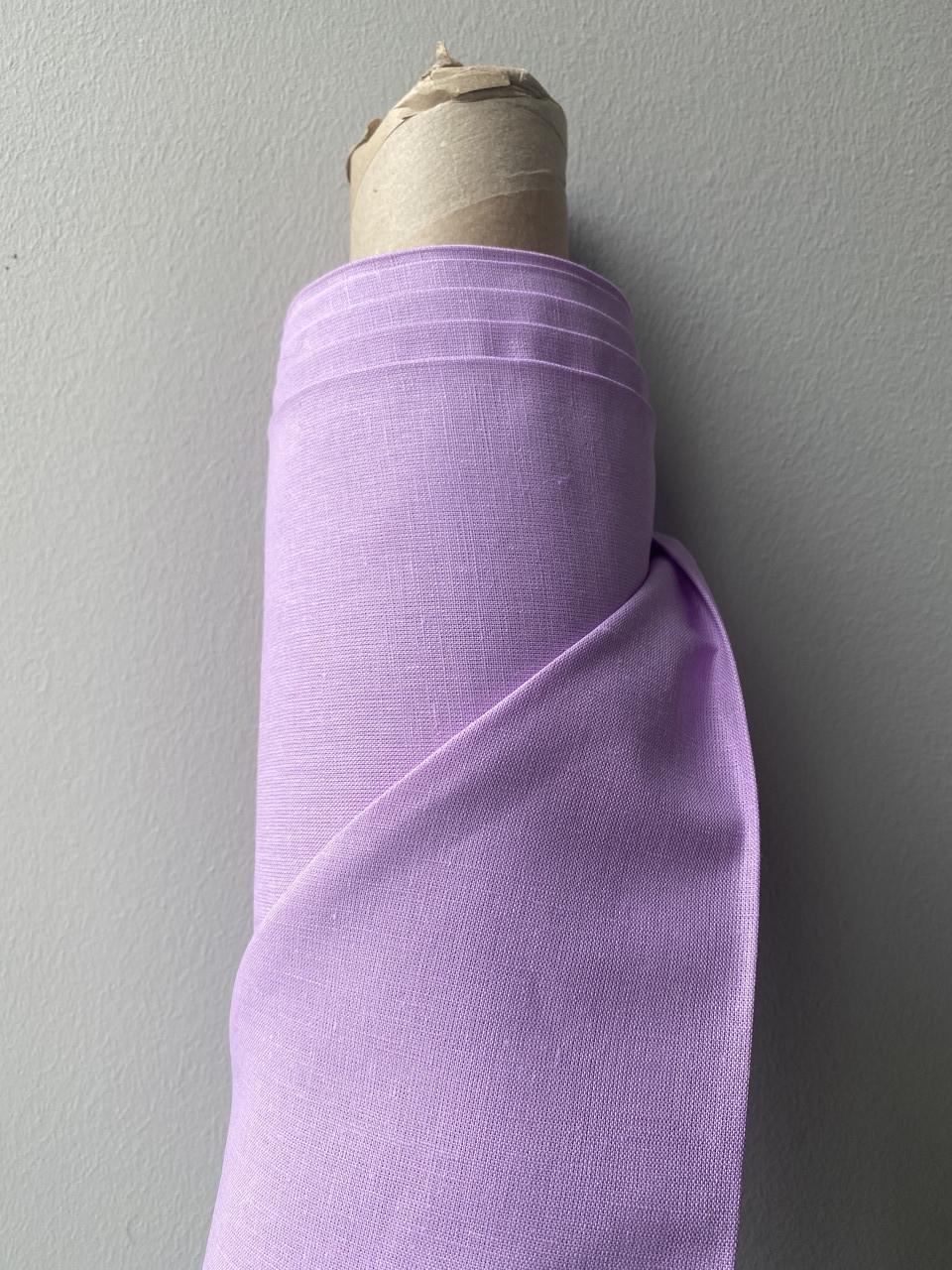 Ткань LINEN PLUS льняная 260 см 311 Фиалковый - фото 4 Ткань LINEN PLUS льняная 260 см 311 Фиалковый - фото 4