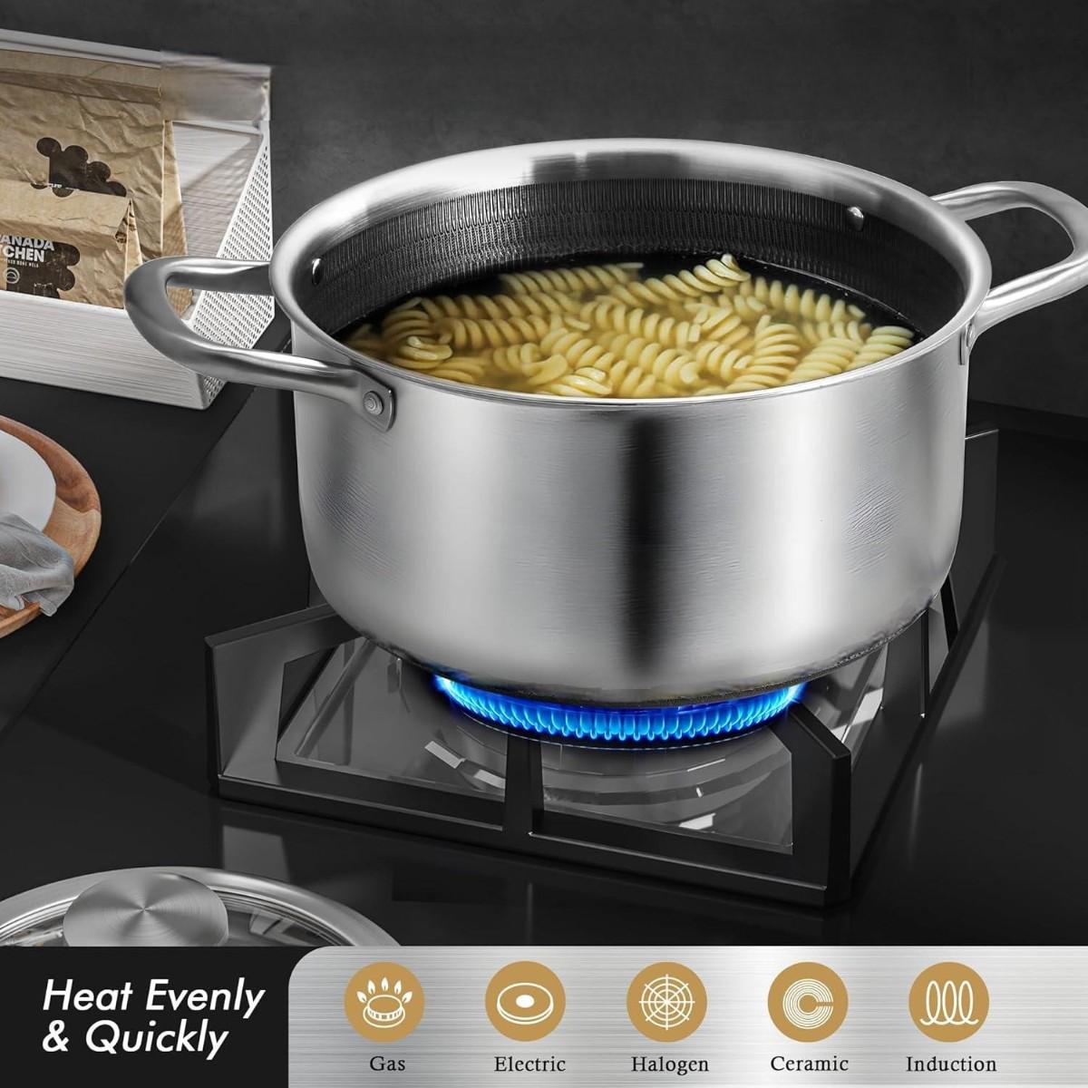 Кастрюля с антипригарным покрытием HONEYCOMB A-PLUS 20 см (3061 CS) - фото 4 Кастрюля с антипригарным покрытием HONEYCOMB A-PLUS 20 см (3061 CS) - фото 4