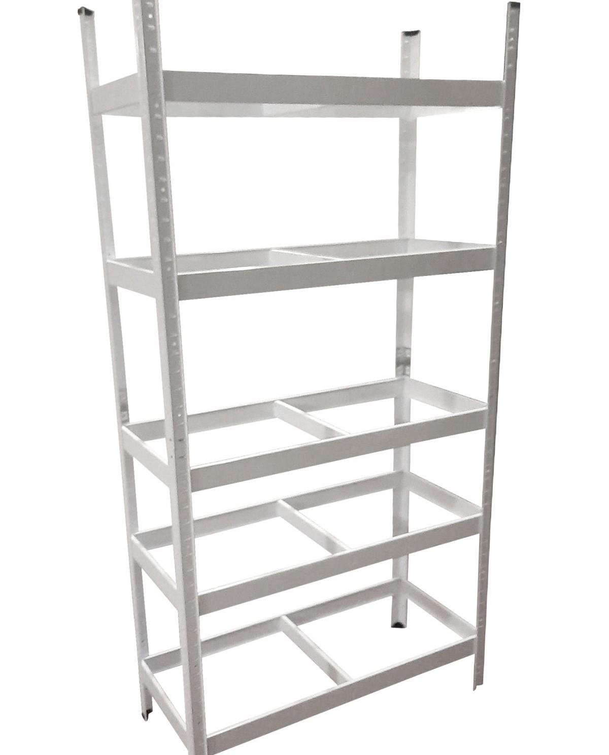 Стеллаж металлический крашенный Меткас МК-6 2000х1000х500 мм на 5 полок МДФ Белый - фото 2 Стеллаж металлический крашенный Меткас МК-6 2000х1000х500 мм на 5 полок МДФ Белый - фото 2