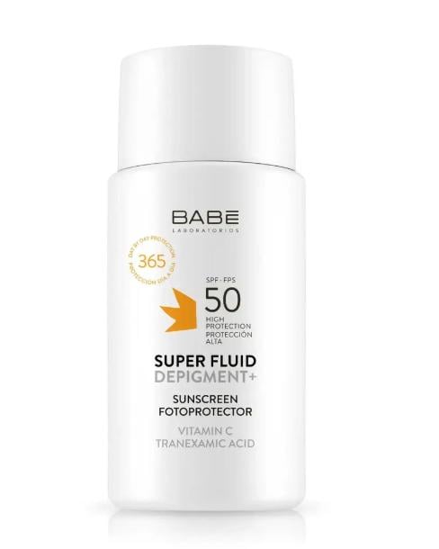 Солнцезащитный супер флюид BABE sun protection депигмент с транексамовой кислотой и витамином С 50 мл (1155) Солнцезащитный супер флюид BABE sun protection депигмент с транексамовой кислотой и витамином С 50 мл (1155)