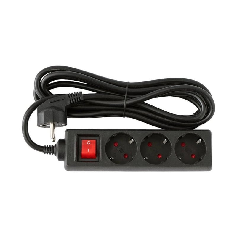 Фильтр сетевой LOGAN SFB3-3 удлинитель 3 м 3 розетки Black (tf1198)