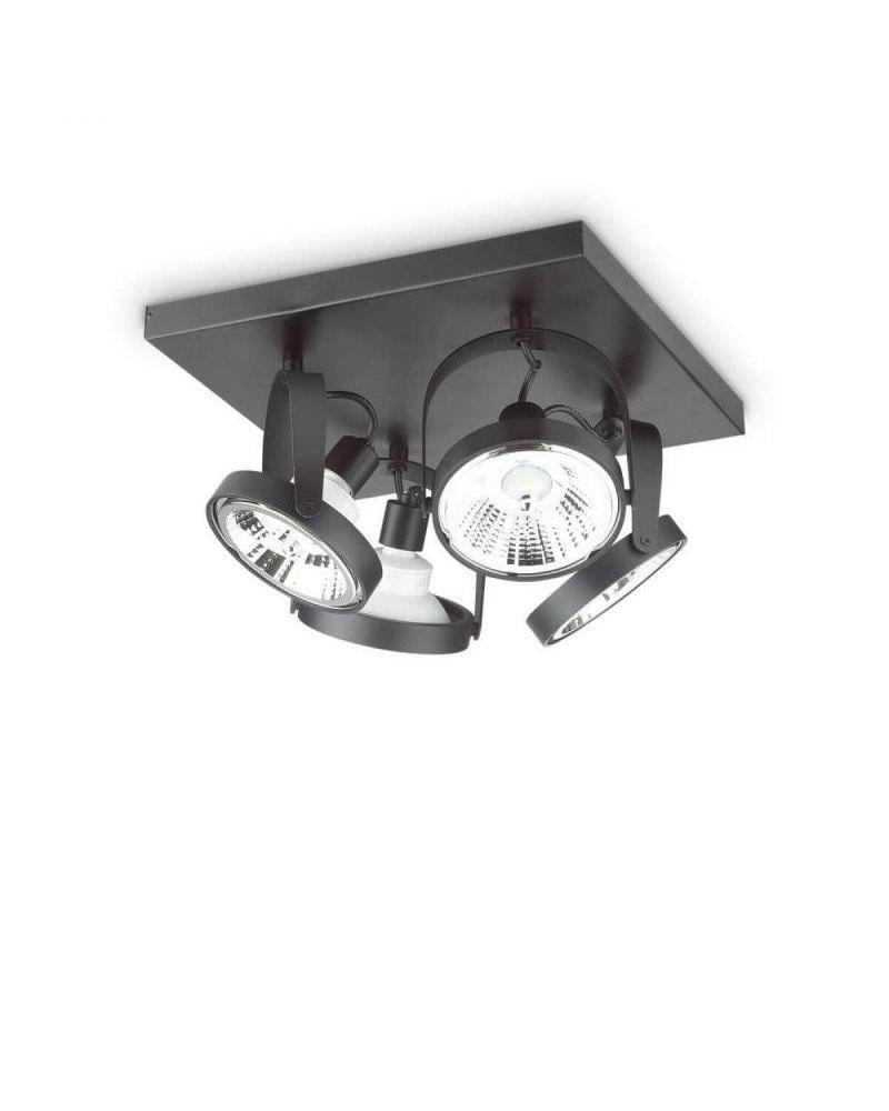 Спот Ideal Lux 229645 Glim PL4 Square Nero