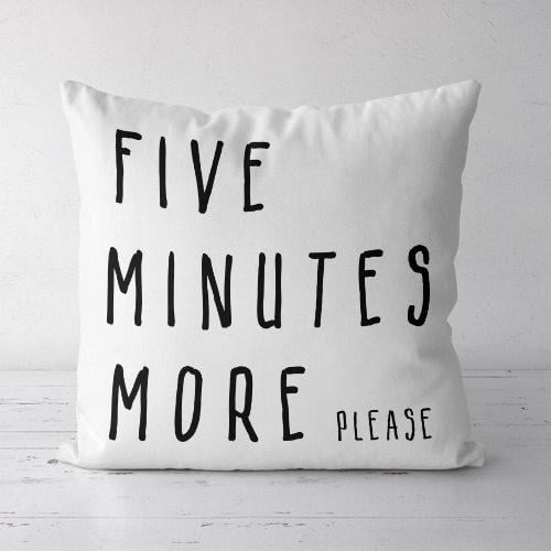 Подушка декоративная Soft Five minutes more please 45x45 см (45PST_URB028)
