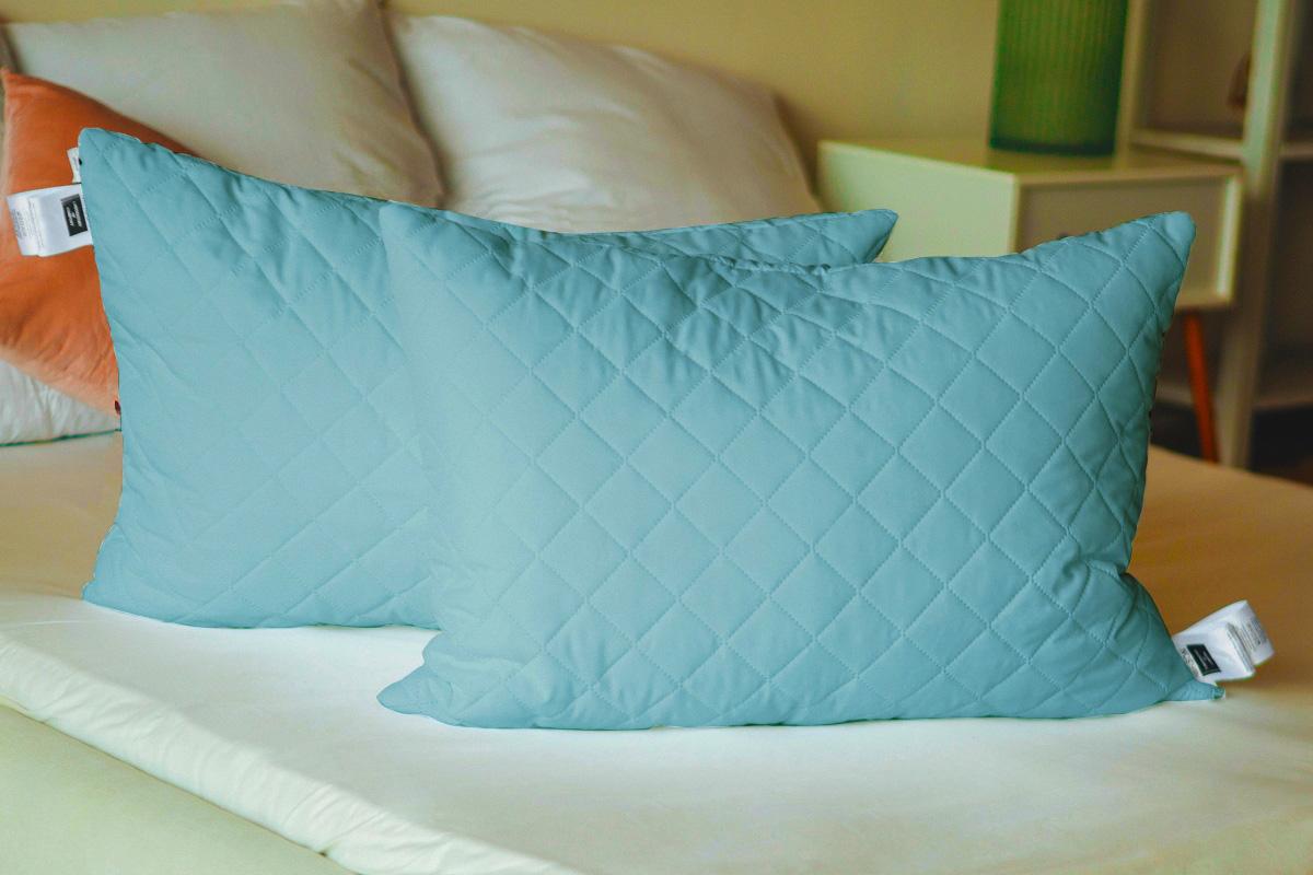 Набор подушек MirSon №1604 Eco Light антиаллергенные средние 50х70 см 2 шт. Blue (2200002652018) - фото 3 Набор подушек MirSon №1604 Eco Light антиаллергенные средние 50х70 см 2 шт. Blue (2200002652018) - фото 3