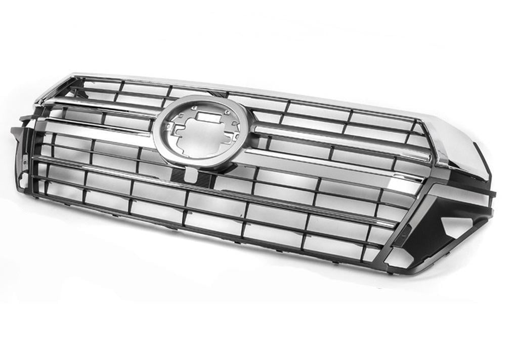 Решетка 1234 Upgrade 2016-2021 дизайн 2019 без камеры abs-пластик для Toyota Land Cruiser 200 Черный