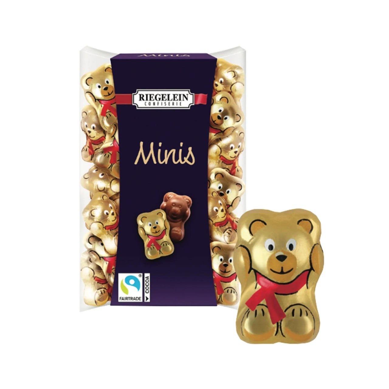 Шоколадні фігурки ведмедика Riegelein Chocolade Minis 100 г (23296039)