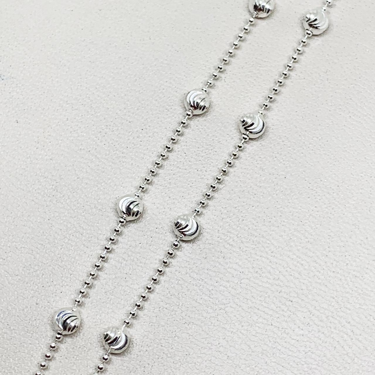 Цепочка серебряная Шарики 40 см 4,08 г