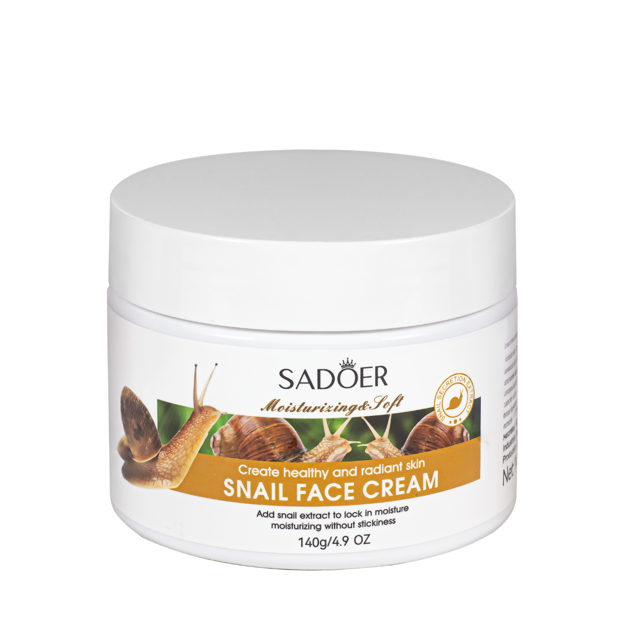Крем антивіковий для обличчя Sadoer Snail Face Cream з муцином равлика 140 г (13350240)