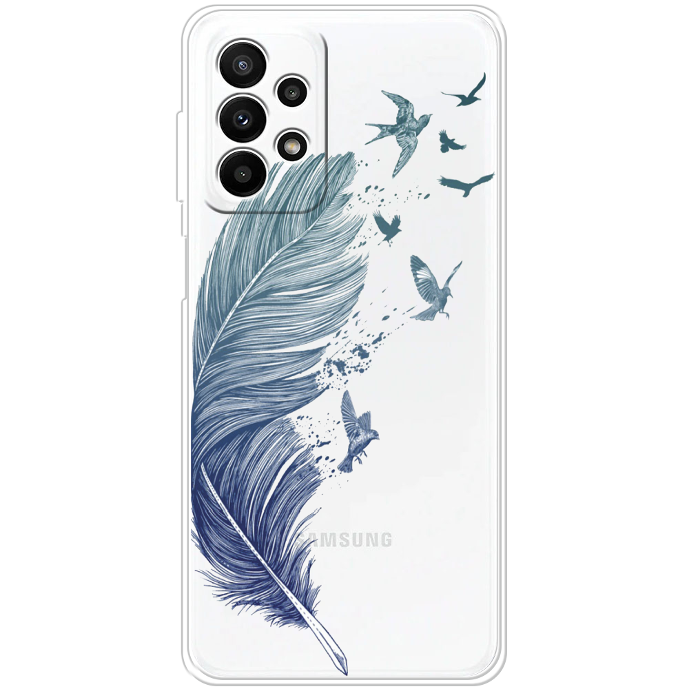 Чехол BoxFace Samsung Galaxy A23 (A235) Feather Прозрачный силикон (44373-cc38-44373)