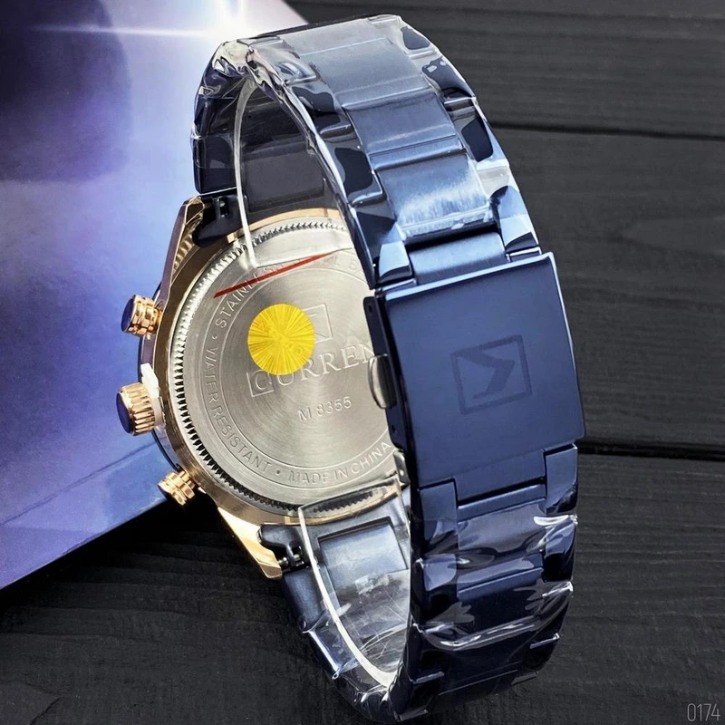 Наручные часы Curren 8355 Blue-Cuprum - фото 4 Наручные часы Curren 8355 Blue-Cuprum - фото 4