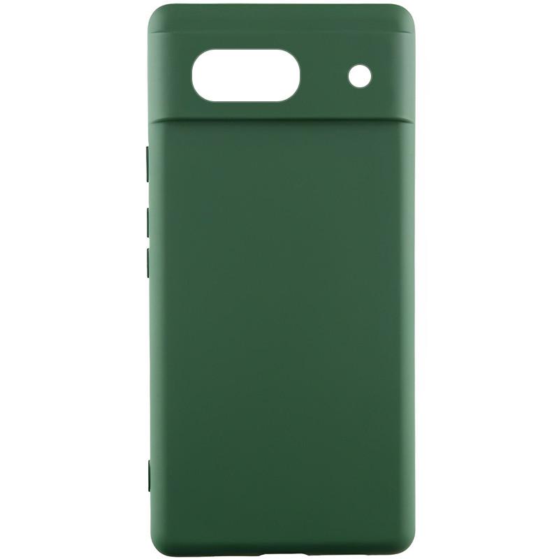 Противоударный чехол Silicone Cover Lakshmi (A) для Google Pixel 7a Зеленый / Dark green