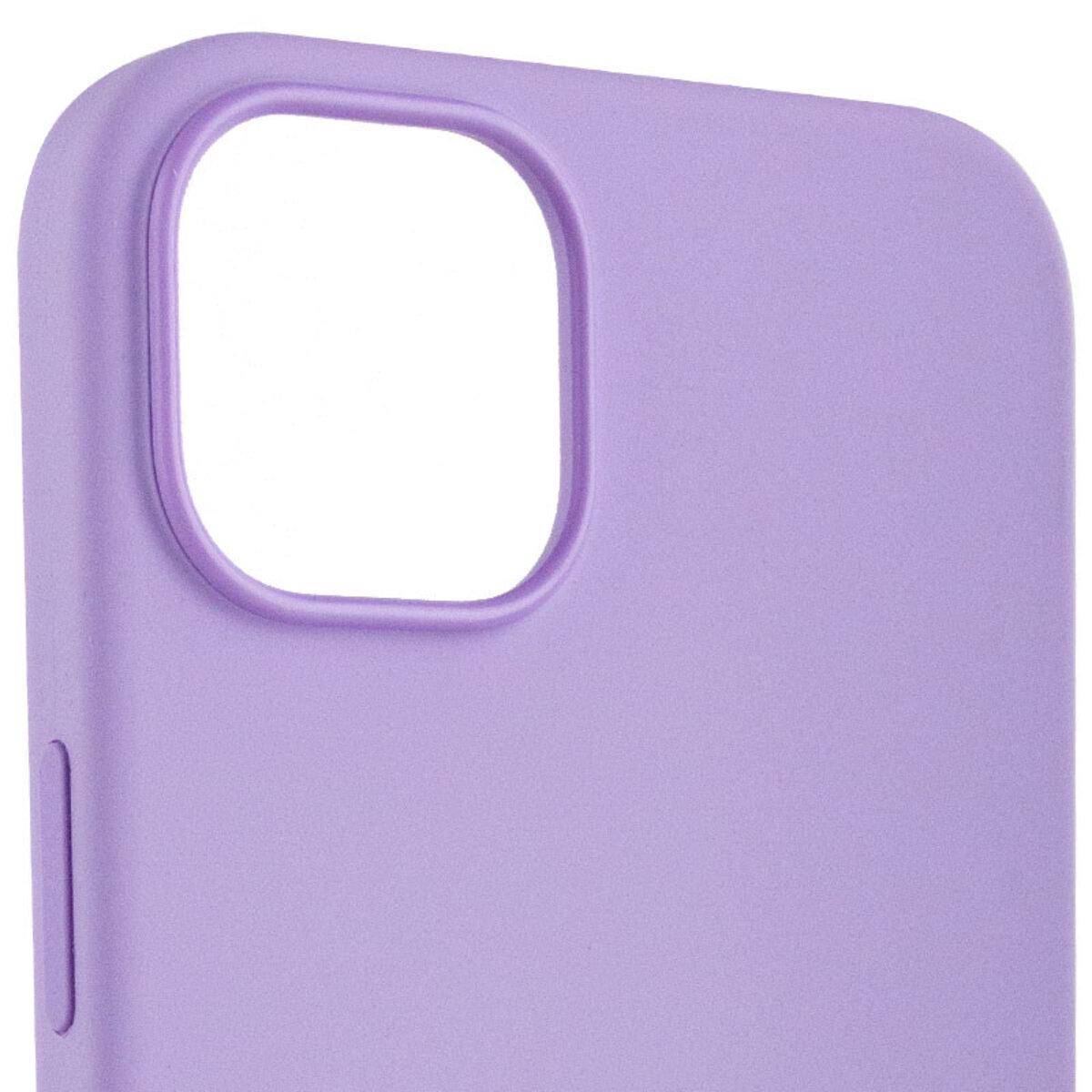 Протиударний чохол Silicone Full Case AAA MagSafe IC для Apple iPhone 14 Lilac - фото 3