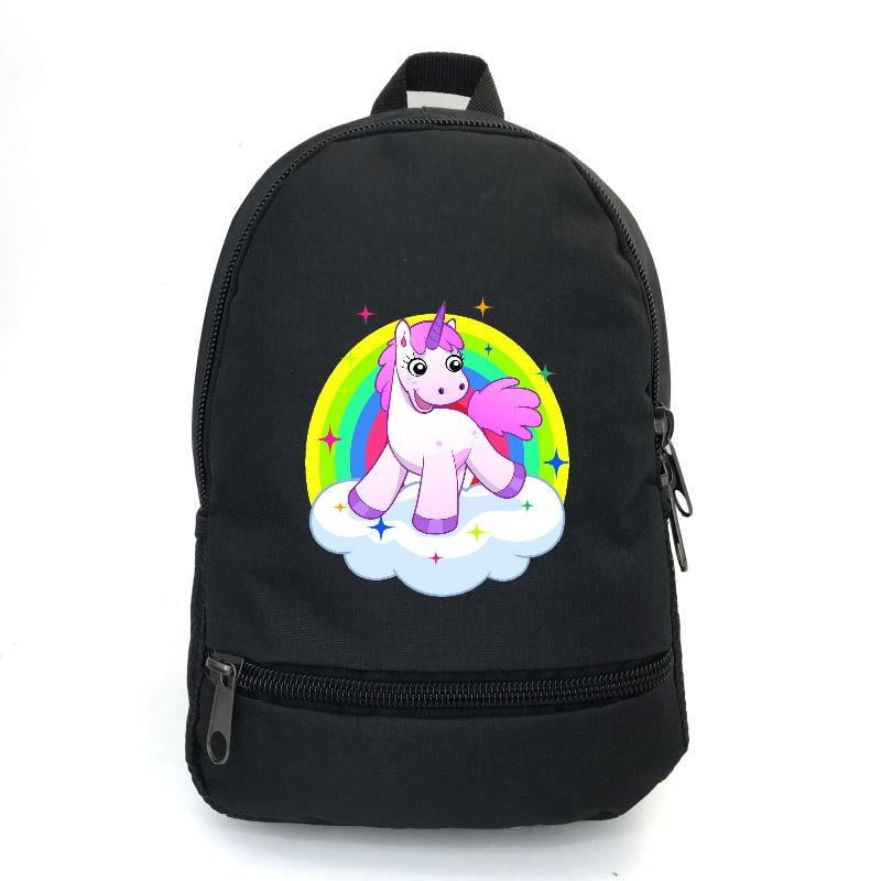 Школьный рюкзак детский Cappuccino Toys EDN-0043 с принтом Unicorn 12,5 л Черный (1369989275)