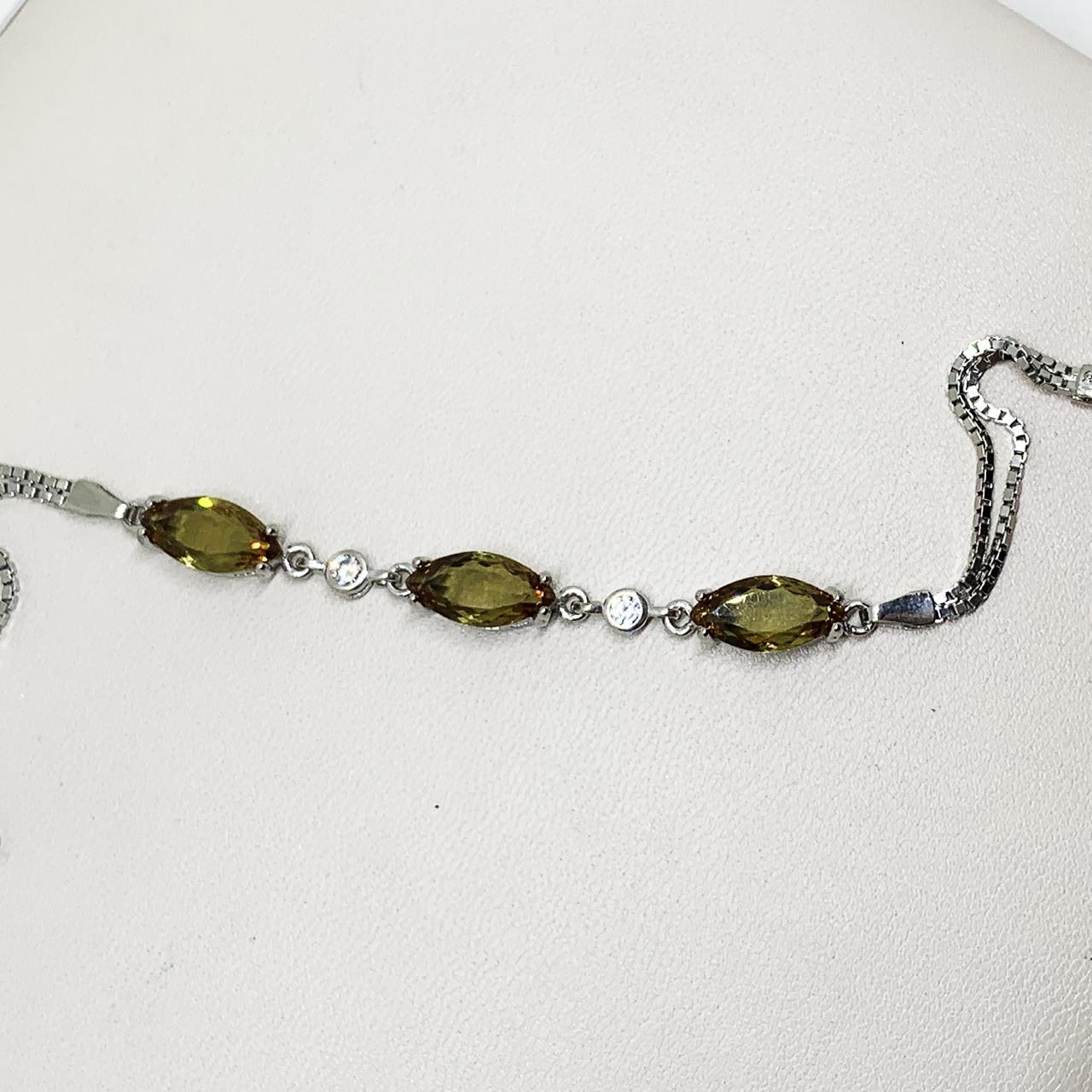 Браслет серебряный с султанитом р. 18-20 8,38 г